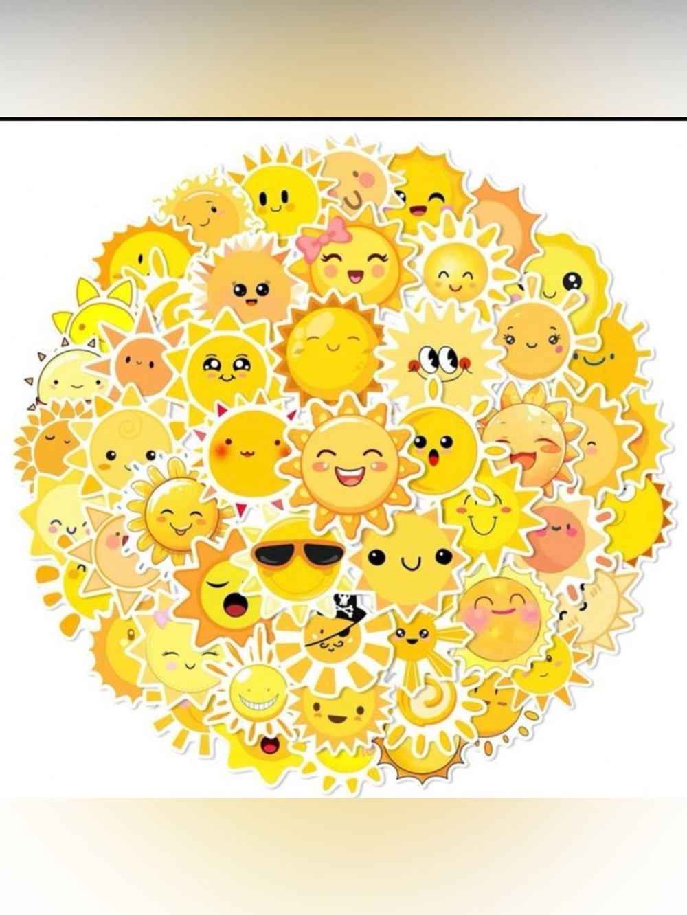 🌈 Sunshine 50 PC Random Stickers